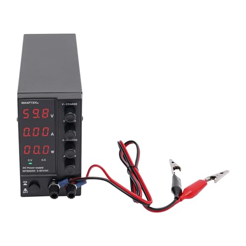 120V 3A Labornetzgerät Mini DC Einstellbar Netzgerät Labornetzteil, Labornetzteil Netzteil Strommessgeräte mit LED-Anzeige, Stabilisiertes Schaltnetzteil NPS1203W von WOQLIBE