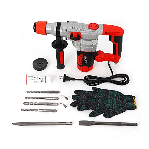 Bohrhammer,Hammer drill, schlagbohrer enthalten Elektrischer Bohrer, elektrischer Hammer, elektrischer Pickel, starker Hammer von WOQLIBE