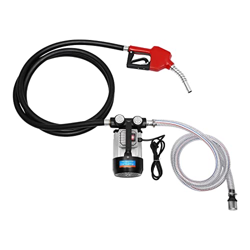 WOQLIBE Dieselpumpe Selbstansaugend 230V 550W Heizölpumpe Zapfpistole Promote Ölpumpe Tankstelle 60L/min Automatik Pistole Labsaugpumpe von WOQLIBE