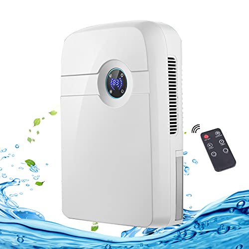 luftentfeuchter dehumidifier luftentfeuchter elektrisch 2.5L Wassertank mit Ablaufschlauch für Schrank, Badezimmer, Schlafzimmer, Wohnwagen von WOQLIBE