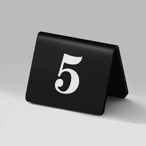 Tischnummern Für Hochzeit, Doppelseitig Acryl Tischschilder, Stapelbare Tisch Zahlenkarte, Number Karten Platzkarten, Beschilderung, Für Restaurants Cafés Bars Hochzeiten(Black Frosted,1-100) von WORDFUN