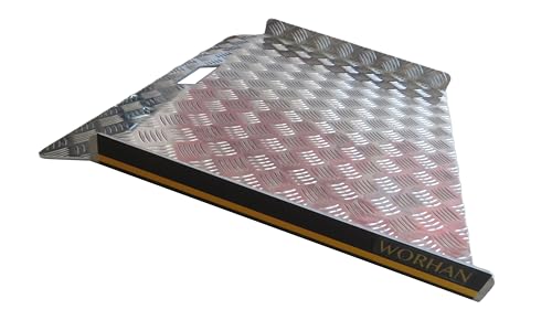 WORHAN Mobil Schwellenrampe Gehwegrampe Bordsteinrampe 61cm Ladeplattform Stufenrampen Rollstuhlrampe Alu Aluminium Rampe Türschwellenrampe CR2 WORHAN Mobil Schwellenrampe Gehwegrampe Bordsteinrampe 61cm Ladeplattform Stufenrampen Rollstuhlrampe Alu Aluminium Rampe Türschwellenrampe CR2 von WORHAN