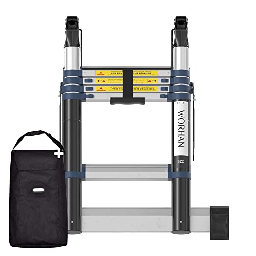 WORHAN Teleskopische 3.2m TELESKOPLEITER 2 in 1 ANLEGELEITER KLAPPLEITER ALU TELESKOP Leiter MULTIFUNKTTIONS Leiter 320cm K3.2B+Bag WORHAN Teleskopische 3.2m TELESKOPLEITER 2 in 1 ANLEGELEITER KLAPPLEITER ALU TELESKOP Leiter MULTIFUNKTTIONS Leiter 320cm K3.2B+Bag von WORHAN