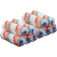 10er Set Ersatz Farbroller für unebene Untergründe Farbwalze 100mm von WORKPLUS