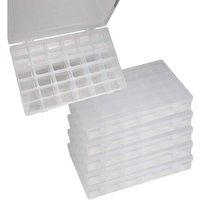 6er Set Kleinteilemagazin Sortimentskasten mit je 36 Fächern (verstellbar) von WORKPLUS