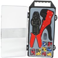 Kabelschuhklemmzange und Abisolierzange Set 45 teilig Kabelschuhe Zangen Kabelschuhklemmzange und Abisolierzange Set 45 teilig Kabelschuhe Zangen von WORKPLUS