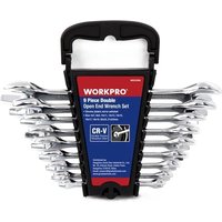 9-teiliges metrisches Doppelmaulschlüssel-Set mit Kunststoffhalter - Workpro von WORKPRO