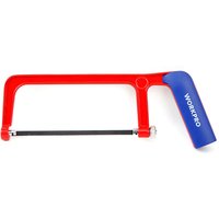Workpro - Bogensäge 'Junior' mit 15cm Sägeverlängerung mit ergonomischem Griff aus Stahl und rotem und blauem Gummi Workpro - Bogensäge 'Junior' mit 15cm Sägeverlängerung mit ergonomischem Griff aus Stahl und rotem und blauem Gummi von WORKPRO