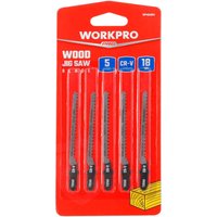 Workpro - Set mit 5 Klingen für T101A0 ® Stichsäge von WORKPRO