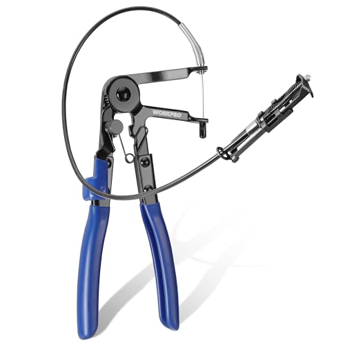 WORKPRO Langarm-Schlauchklemmenzange, 67 cm Schlauchschellenzange, Flexible Kabel-Federklemmenzange, Wartungswerkzeug für Kraftstoff-, Öl- und Kühlerleitungen von WORKPRO