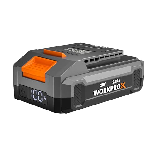 WORKPROX 20V 2,0Ah Li-Ion Akku, Type-C Schnellladung & LED-Anzeige, leicht & tragbar, auch als Powerbank nutzbar, kompatibel mit WORKPROX 20V Akku-Werkzeugen WORKPROX 20V 2,0Ah Li-Ion Akku, Type-C Schnellladung & LED-Anzeige, leicht & tragbar, auch als Powerbank nutzbar, kompatibel mit WORKPROX 20V Akku-Werkzeugen von WORKPRO