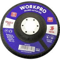WorkPro WP407523 Fächerschleifscheibe Durchmesser 125 mm Bohrungs-Ø 22.2 mm 10 St. von WORKPRO