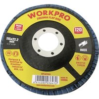 WorkPro WP407553 Fächerschleifscheibe Durchmesser 115 mm Bohrungs-Ø 22.2 mm 10 St. von WORKPRO