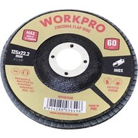 WorkPro WP407556 Fächerschleifscheibe Durchmesser 125 mm Bohrungs-Ø 22.2 mm 10 St. von WORKPRO