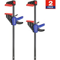 Einhandzwingen 2 Stück, Schraubzwingen Set Spannweite 305mm 2 in 1 zum Spannen Dehnen, Dehnbereich 440mm Spannkraft 68kg, für einfaches und stabiles von WORKPRO