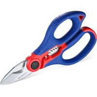 Workpro - Elektrikerschere Kabelschere Universalschere, Multi Schere mit Abisolierzange, Multifunktions-Edelstahlschere mit Gürtelclip, 162MM, von WORKPRO