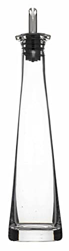 KitchenCraft World of Flavours italienischer Essig/Ölspender, Ölflasche in Pyramidenform, 200 ml Kapazität, Farblos von KitchenCraft