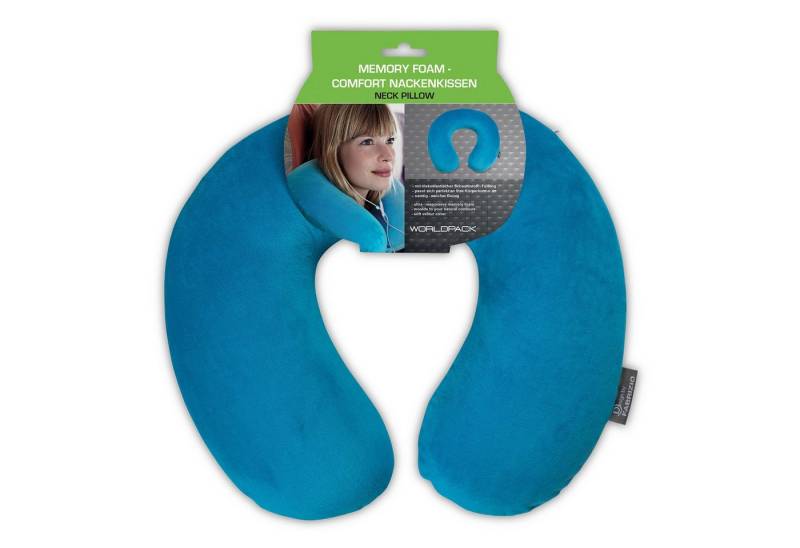 WORLDPACK Nackenstützkissen, Bezug: Fleece, Fleece von WORLDPACK