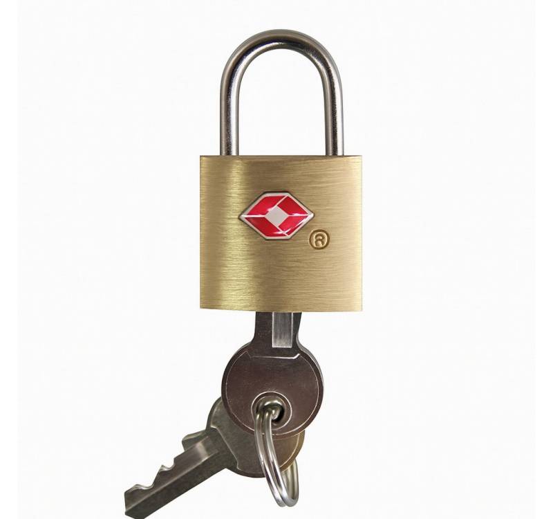 WORLDPACK TSA-Vorhängeschloss TSA-Kofferschloss mit Schlüssel, Gepäckschloss von WORLDPACK