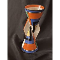Clarice Cliff Bizarre "Mondrian" Yo-Yo Vase von WORLDRECORDS