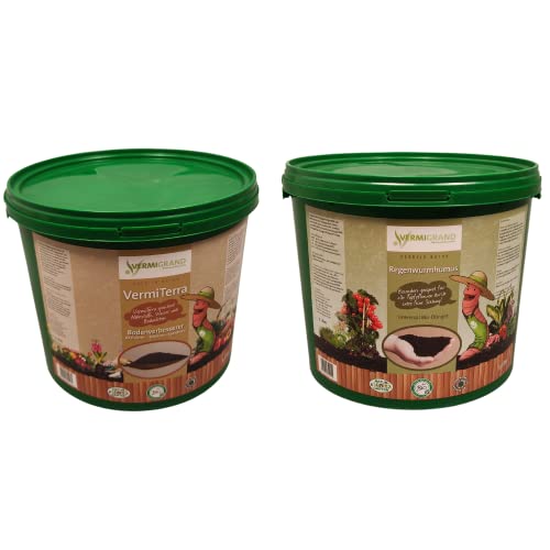 5 Liter Wurmhumus + 5 Liter VermiTerra (Wurmkompost vermischt mit Terra Preta) von WORMSYSTEMS