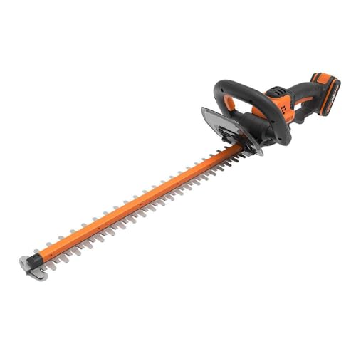 Akku-Heckenschere | WORX | WG264E | 20 V max. | Akku 20 V – 2 Ah und Ladegerät enthalten | PowerShare | Doppelklingenlänge 56 cm | Zahnabstand 20 mm | von WORX