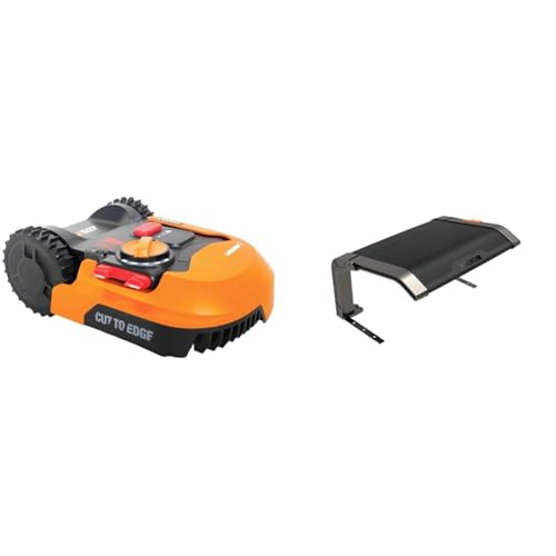 Bundle Mähroboter + Garage: WORX Landroid Plus WR165E Mähroboter bis 500 m² inkl. Mährobotergarage von WORX