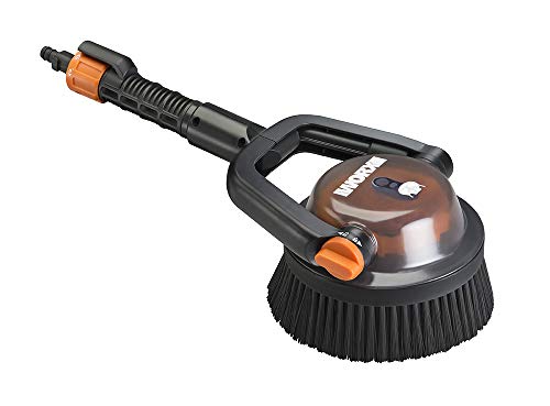 WORX, Quick Snap Connection WA1821 Hydroshot verstellbarer Outdoor-Power-Schrubber (harte Borsten, schwarz von WORX