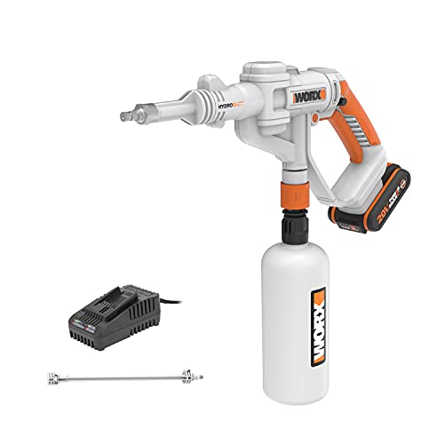 WORX WP650E Hydroshot Akku Drucksprühgerät 20V mit feinem Sprühnebel und 1L Flaschentank – inkl. 2Ah Akku und Schnellladegerät – PowerShare kompatibel von WORX