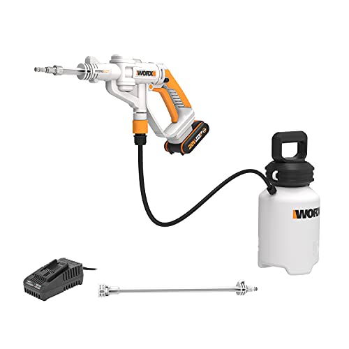 WORX WP651E Hydroshot Akku Drucksprühgerät 20V mit feinem Sprühnebel und 5L Umhängetank – inkl. 2Ah Akku und Schnellladegerät – PowerShare kompatibel von WORX