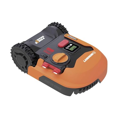 WORX Landroid M WR141E Mähroboter/Akkurasenmäher für kleine Gärten bis 500 qm/Selbstfahrender Rasenmäher für einen sauberen Rasenschnitt, Bunt von WORX