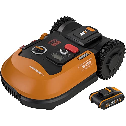 WORX Landroid PLUS WR148E Mähroboter für Gärten bis 800 qm mit WLAN, Bluetooth und schwimmendem Mähdeck von WORX