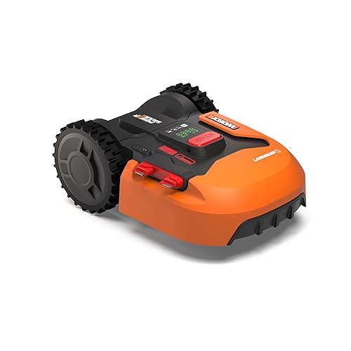 WORX Landroid S WR184E Mähroboter für Gärten bis 400 m2-35% Steigung - mit WLAN Verbindung & schwimmendem Mähdeck - APP Steuerung - Multi-Zonen-Programmierung - AIA intelligente Navigation von WORX