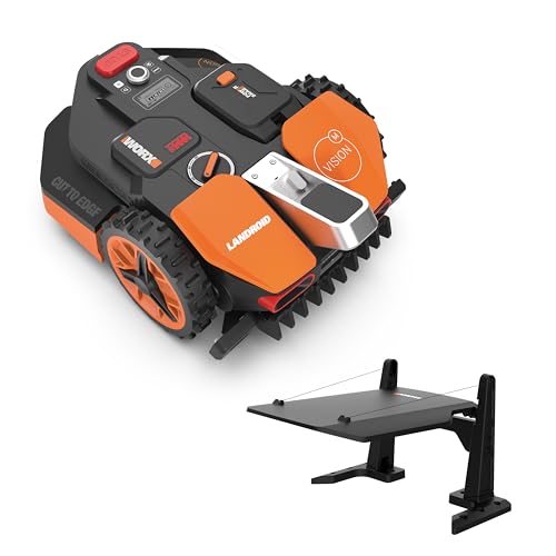 WORX Landroid Vision M800 Mähroboter WR208E.1 für Gärten bis 800m² - intelligenter Mähroboter ohne Begrenzungskabel – WLAN & Bluetooth – aktive Hindernisvermeidung mit KI-Technologie – APP Steuerung von WORX