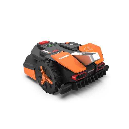 WORX Landroid Vision S250 WR202E - Mähroboter ohne Begrenzungskabel für Gärten bis 250m², AI Rasenmäher Roboter (WLAN & Bluetooth, aktive Hindernisvermeidung mit KI-Technologie, Igelschutz) von WORX