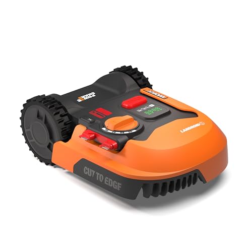 WORX Landroid WR169E Mähroboter mit Begrenzungskabel für Gärten bis 300m² - AIA Navigation - App Steuerung, WLAN, Bluetooth - Cut-to-Edge - 16 cm Schnittbreite - 30-60 mm Schnitthöhe WORX Landroid WR169E Mähroboter mit Begrenzungskabel für Gärten bis 300m² - AIA Navigation - App Steuerung, WLAN, Bluetooth - Cut-to-Edge - 16 cm Schnittbreite - 30-60 mm Schnitthöhe von WORX