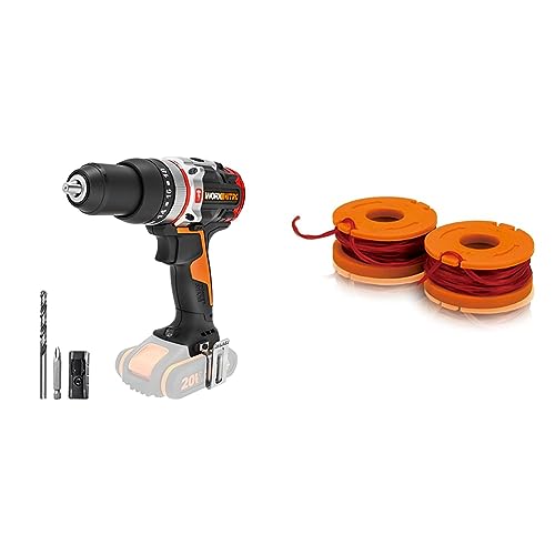 WORX NITRO WX354.9 Akku-Schlagbohrhammer 20V - bürstenloser Motor & WA0004.1 Rasentrimmer Faden für alle 20V WORX Rasentrimmer WORX NITRO WX354.9 Akku-Schlagbohrhammer 20V - bürstenloser Motor & WA0004.1 Rasentrimmer Faden für alle 20V WORX Rasentrimmer von WORX