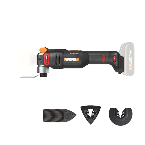 WORX Nitro WX698.9 Sonicrafter Akku Multifunktionswerkzeug 20V – bürstenloser Motor –PowerShare – zum Schneiden, Sägen, Schleifen – 10000-20000/min – ohne Akku & Ladegerät WORX Nitro WX698.9 Sonicrafter Akku Multifunktionswerkzeug 20V – bürstenloser Motor –PowerShare – zum Schneiden, Sägen, Schleifen – 10000-20000/min – ohne Akku & Ladegerät von WORX