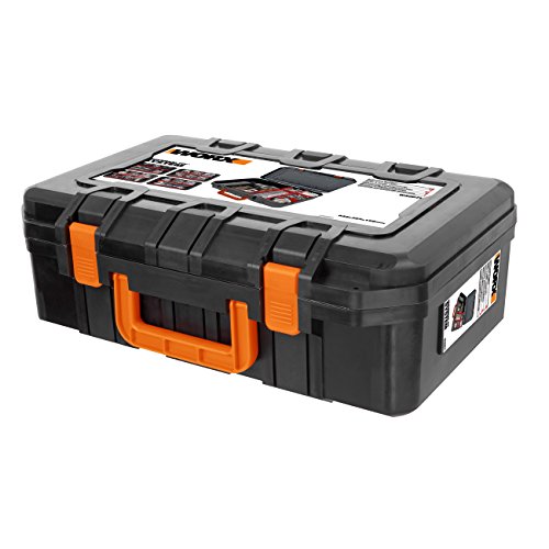WORX WA0071 Werkzeugkoffer aus robustem Kunststoff - für Das sichere Verstauen aller Werkzeuge und Zubehör – Koffer ohne Werkzeug von WORX