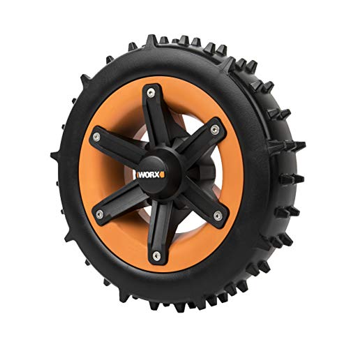 WORX WA0952 Landroid Räder Super-Grip - Für verbesserte Steigfähigkeit – Profi auf schwierigem Gelände – passend zu der Steigung bis zu 24 ° bzw. 45% – einfache Montage – nicht für VISION von WORX