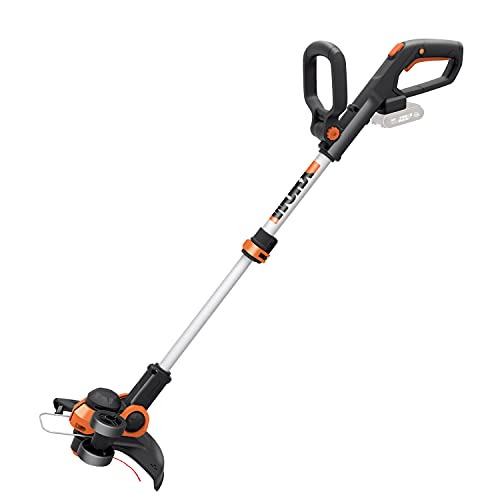 WORX WG163E.9 20 V 30 cm schnurloses Trimmer-Werkzeug (ohne Akku oder Ladegerät) – Leichter Rasentrimmer mit sofortiger Umwandlung auf Rollschneider, CommandFeed-Technologie und PowerShare-System von WORX
