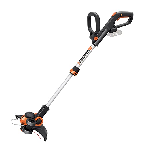 Worx WG163E.9 20 V 30 cm schnurloses Trimmer-Werkzeug (ohne Akku oder Ladegerät) – Leichter Rasentrimmer mit sofortiger Umwandlung auf Rollschneider, CommandFeed-Technologie und PowerShare-System von WORX