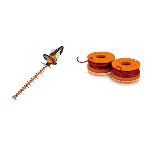 WORX WG284E.9 40V (2x20V) – Elektro Dual Schnittklingen für gleichmäßige Schnitte & WA0004.1 Rasentrimmer Faden für alle 20V WORX Rasentrimmer Ø 1,65mm, 3m Länge – 2er Set von WORX