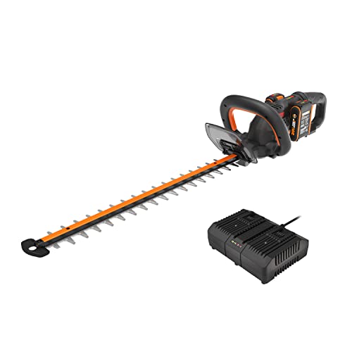 WORX WG286E Nitro Profi Akku Heckenschere 40V – präziser Schnitt auch bei schwierigen Winkeln – bürstenloser Motor – 58cm Schnittlänge – 27mm Zahnabstand – inkl. 2 x 2Ah Akku & Dual-Ladegerät WORX WG286E Nitro Profi Akku Heckenschere 40V – präziser Schnitt auch bei schwierigen Winkeln – bürstenloser Motor – 58cm Schnittlänge – 27mm Zahnabstand – inkl. 2 x 2Ah Akku & Dual-Ladegerät von WORX
