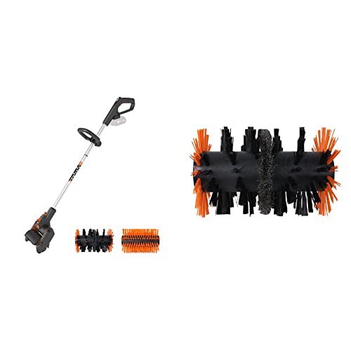 WORX WG441E.9 Akku-Multi-Bürste 20V & WA0293 Harte Strahldraht Fugenbürste für Akku-Oberflächenreiniger WG441E- geeignet für Fugenreinigung & Unkräuterreinigung - originaler Ersatzteil von WORX