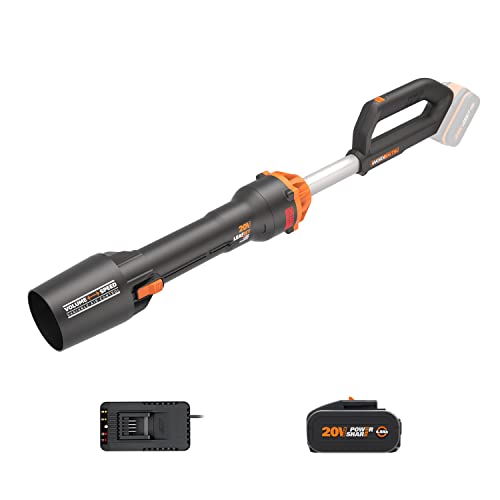 WORX WG543E Nitro Profi Akku-Laubbläser Leafjet 20V - leistungsstarker bürstenloser Motor - Luftgeschwindigkeit 209km/h – Luftmenge 696m³/h - leicht & kompakt - inkl. 4Ah PowerShare Akku & Ladegerät WORX WG543E Nitro Profi Akku-Laubbläser Leafjet 20V - leistungsstarker bürstenloser Motor - Luftgeschwindigkeit 209km/h – Luftmenge 696m³/h - leicht & kompakt - inkl. 4Ah PowerShare Akku & Ladegerät von WORX