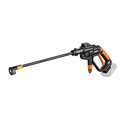 WORX WG620E.9 Akku Hochdruckreiniger Hydroshot 20V – Mobiler Hochdruckreiniger inkl. Multi-Sprühdüse, 6m Schlauch, ohne Akku und Ladegerät von WORX