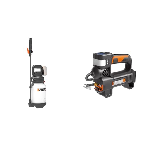 WORX WG829E.9 Akku-Drucksprühgerät 20V & WX092.9 Akku-Kompressor - 4 in 1 von WORX