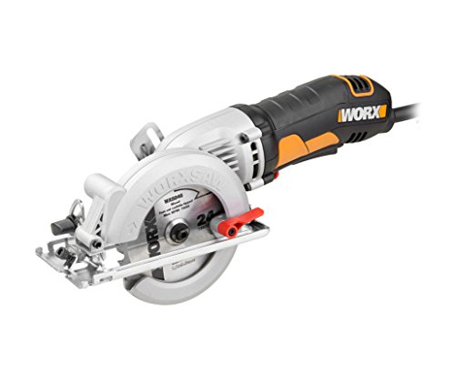 WORX WX429 WORXSAW XL Kompakt-Handkreissäge 400W - ideal für Holz, Metall, Plastik - Schnitttiefe 90°: 46mm - Sägeblatt: 120mm von WORX