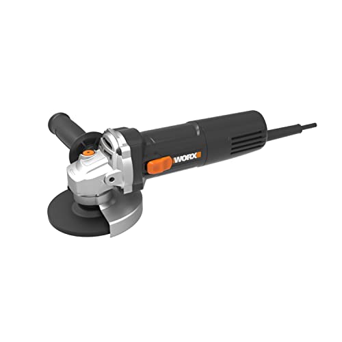 WORX WX717 Winkelschleifer 750W - Leerlaufdrehzahl 11000/min - 115mm Scheibendurchmesser - höher Nutzungskomfort dank des Zusatzhandgriff - langlebig & beständig von WORX